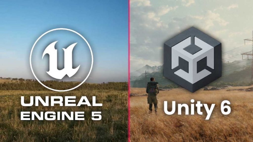 Gamedev silniki growe Unity Unreal Engine